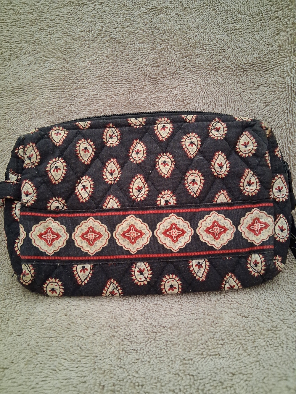 Vera Bradley Quilted Cosmetic Makeup Bag